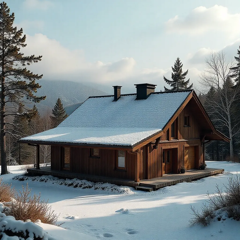 Green roof with vegetation and moss layers
